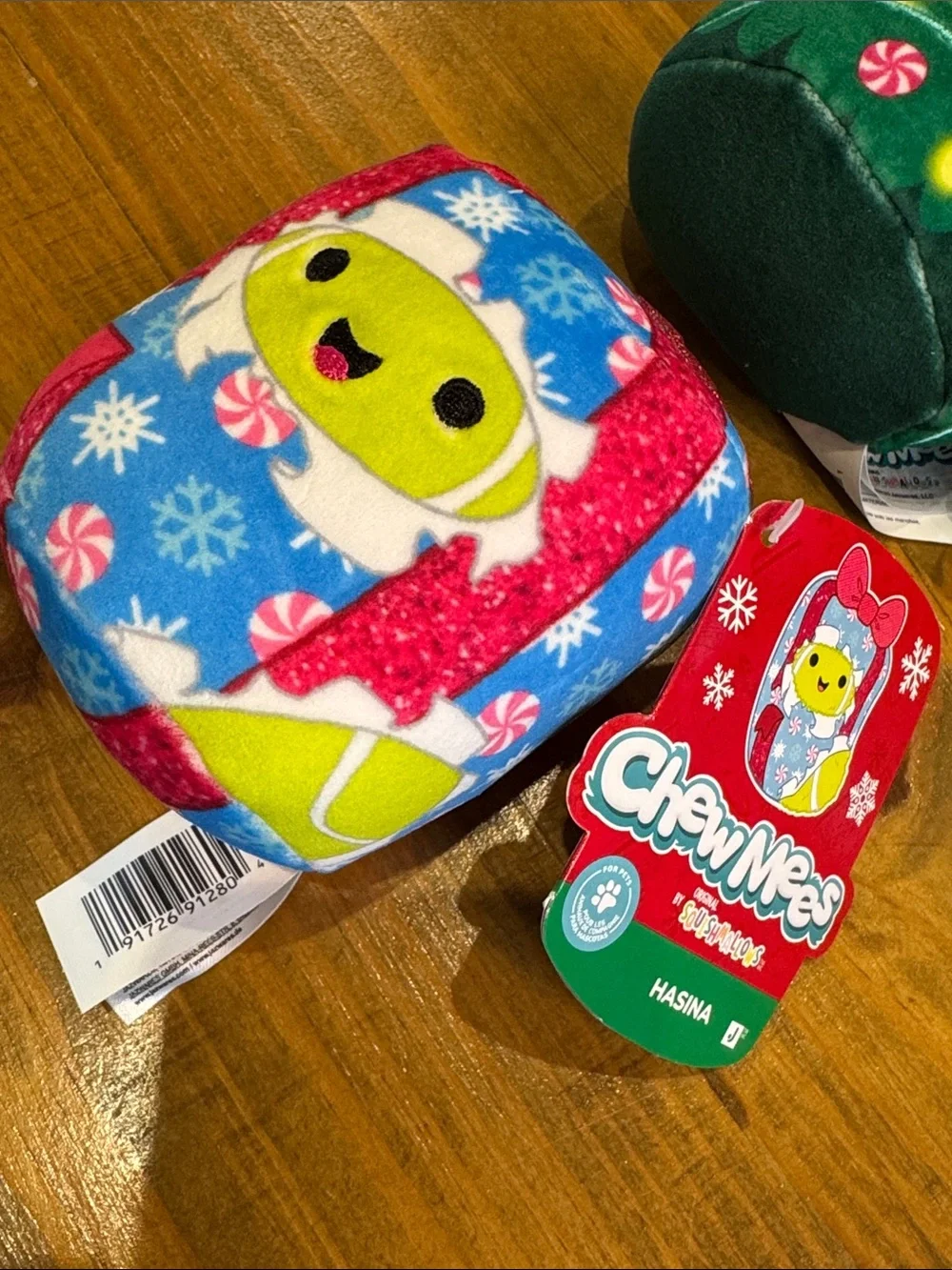 ChewMees by Squishmallows - Set of 3 - Holiday Plush Dog Toy